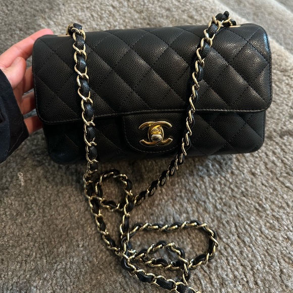 Chanel Rectangular Mini Caviar Black (SOLD) - Picture 11 of 14